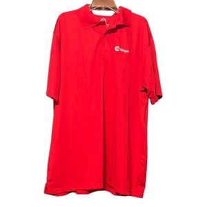 ⭐️ Weigel’s NWT red polo shirt shirt collar short sleeves 3 button placket XXL